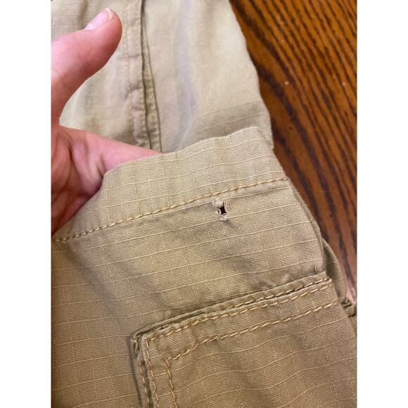 Plugg Cargo Shorts Mens 31 Brown Baggy Streetwear Skater Grunge Y2K Flex 2000s - Picture 10 of 10